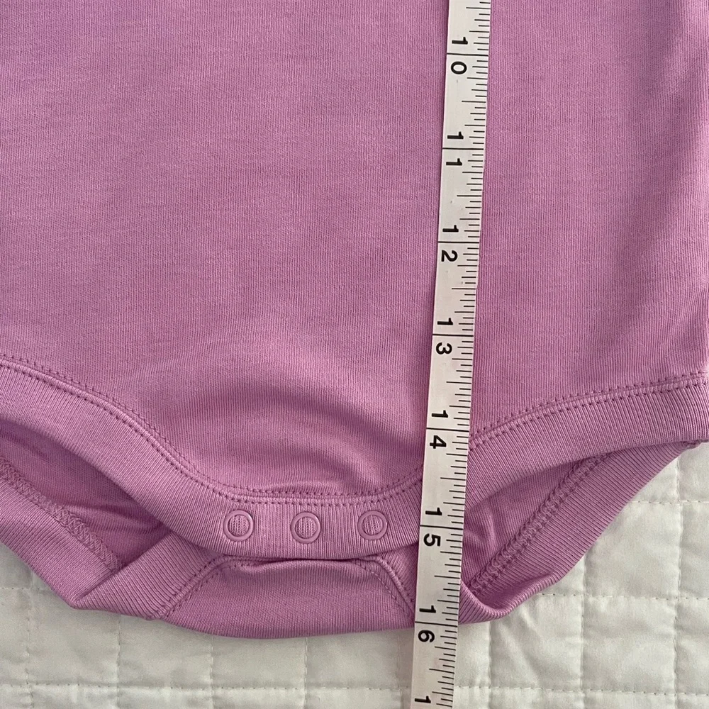 Gymboree Baby Girl Pink Lamb Appliqué Long Sleeve Bodysuit 100% cotton sz 6 -12
